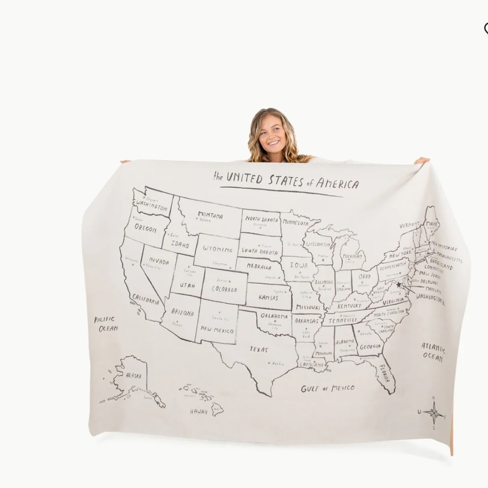Gathre United States Map MIDI Montessori Homeschool Kids learning fun minimal